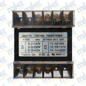 Transformador de control 75VA 60HZ JBK3-75