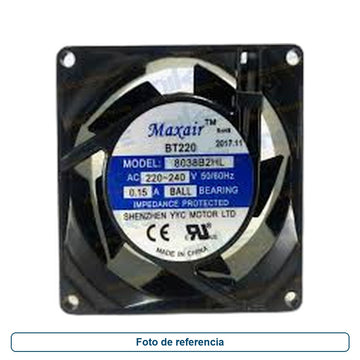 Ventilador Maxair 11025B2HL 110X25 - imagen 1