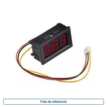 Voltimetro Digital 0-99.9VDC Rojo YB27 - imagen 1
