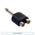 Adaptador RCA 2 Jack — Conectores