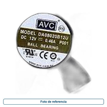 Ventilador AVC DA08020B12U 12V 0.46A - imagen 1