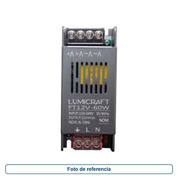 Fuente Lumicraft 12V 5A CR-FIN5A - imagen 1