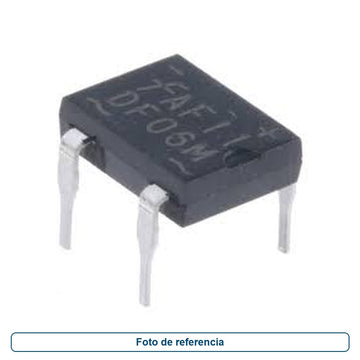 Rectificador DF06M — Diodo Puente , Monofásico, 600V, 1.5A, Dip, 4 Pines, 1.1V - imagen 1