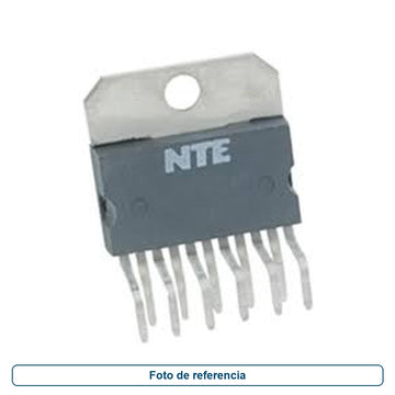 Imagen de referencia de un circuito integrado con pestaña metálica, para la ficha NTE7053