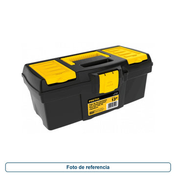 Caja DE Herramientas Pretul CHP-13CP DE Plastic 18CM X 33CM X 13CM Negra - imagen 1