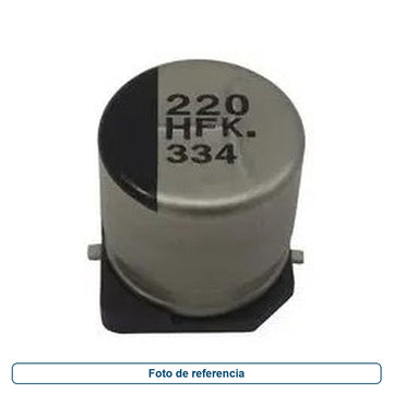 25TZV330M8X10.5 SMD 330 F, 25V 8 MM - imagen 1