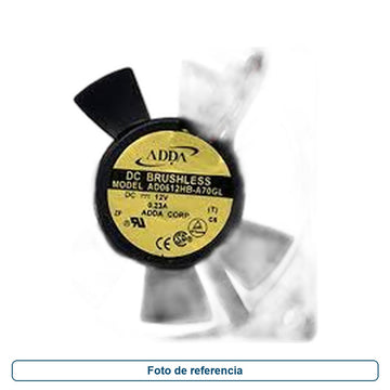 Ventilador Adda DC Brushless AD0612HB-A70GL 60X25 12V 0.23A - imagen 1