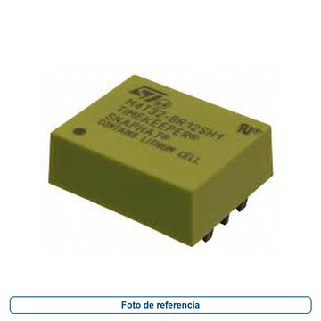 Bateria Electronica M4T28-BR12SH1 — Snaphat & Cristal, 2.8V Nominal, Litio, 48MAH, Oscilador 32.768KHZ, Carga DE 12.5PF, SMD-28 - imagen 1