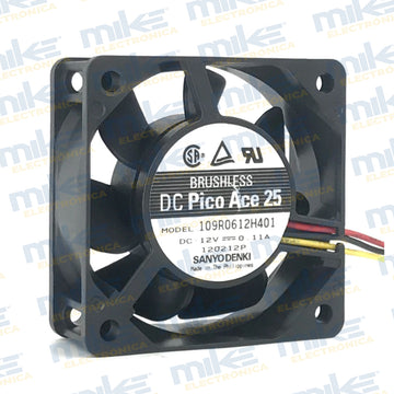 Ventilado 12VDC 109R0612H401 SANYO DENKI