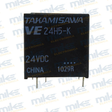 Relevador electromagnético 24VDC 5A 24H5-K