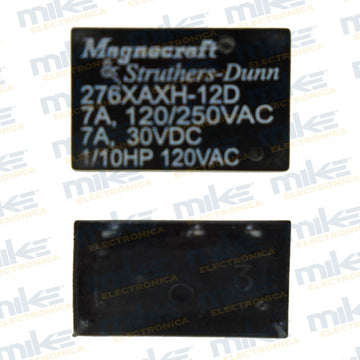 Relevador electromagnético PCB 12VDC / 120-150VAC 7A 276XAXH-12D