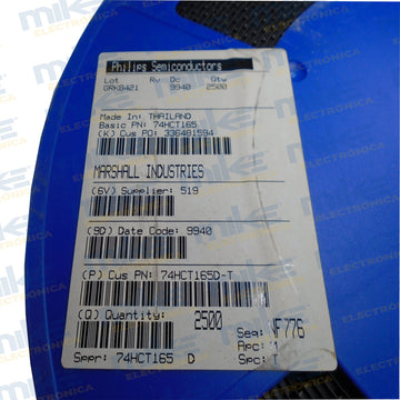 Registros de cambio de contadores 8-BIT / 2500pzs 74HCT165D-T