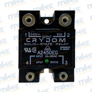 Relevador de estado sólido 18-36VAC / 240VAC 50A A2450EG
