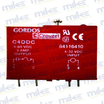 Relevador de estado sólido 4-32VDC / 5-60VDC 3A C40DC