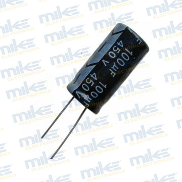 Capacitor electrolítico 100uF 450V
