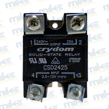 Relevador de estado sólido 3.5 - 15VDC / 240VAC 25A CSD2425