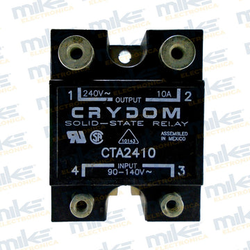 Relevador de estado sólido 90 - 140VAC / 24-280VAC 10A CTA2410