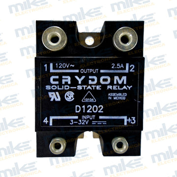 Relevador de estado sólido 3-32VDC / 120VAC 2.5A D1202