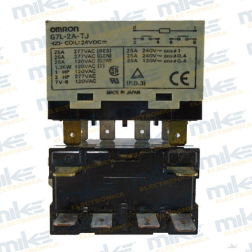 Relevador electromagnético 24VDC G7L-2A-TJ