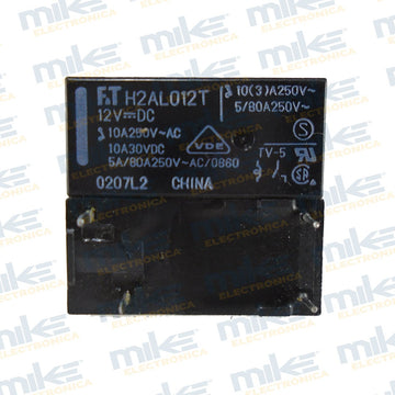 Relevador electromagnético 12VDC 10A H2AL012T