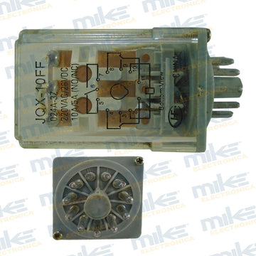 Relevador electromagnético de alta potencia 280VDC JQX-10FF - 024A-3Z