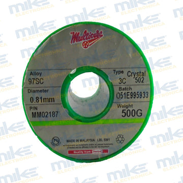 Soldadura de plata tipo cristal 0.81mm MM02187