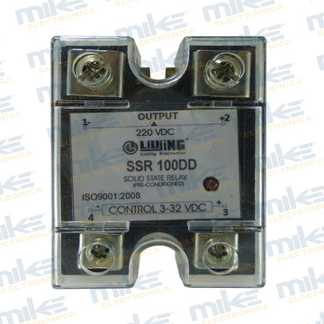 Relevador de estado sólido 3-32VDC / 220VDC 100A SSR100DD