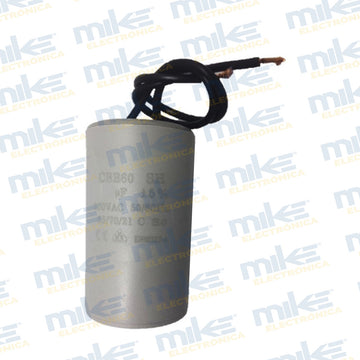Capacitor de trabajo de motor 20uf 250v cable cbb60